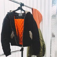 HF PLAID BOMBER-PRE ORDER