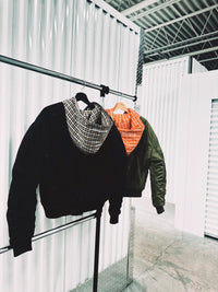 HF PLAID BOMBER-PRE ORDER